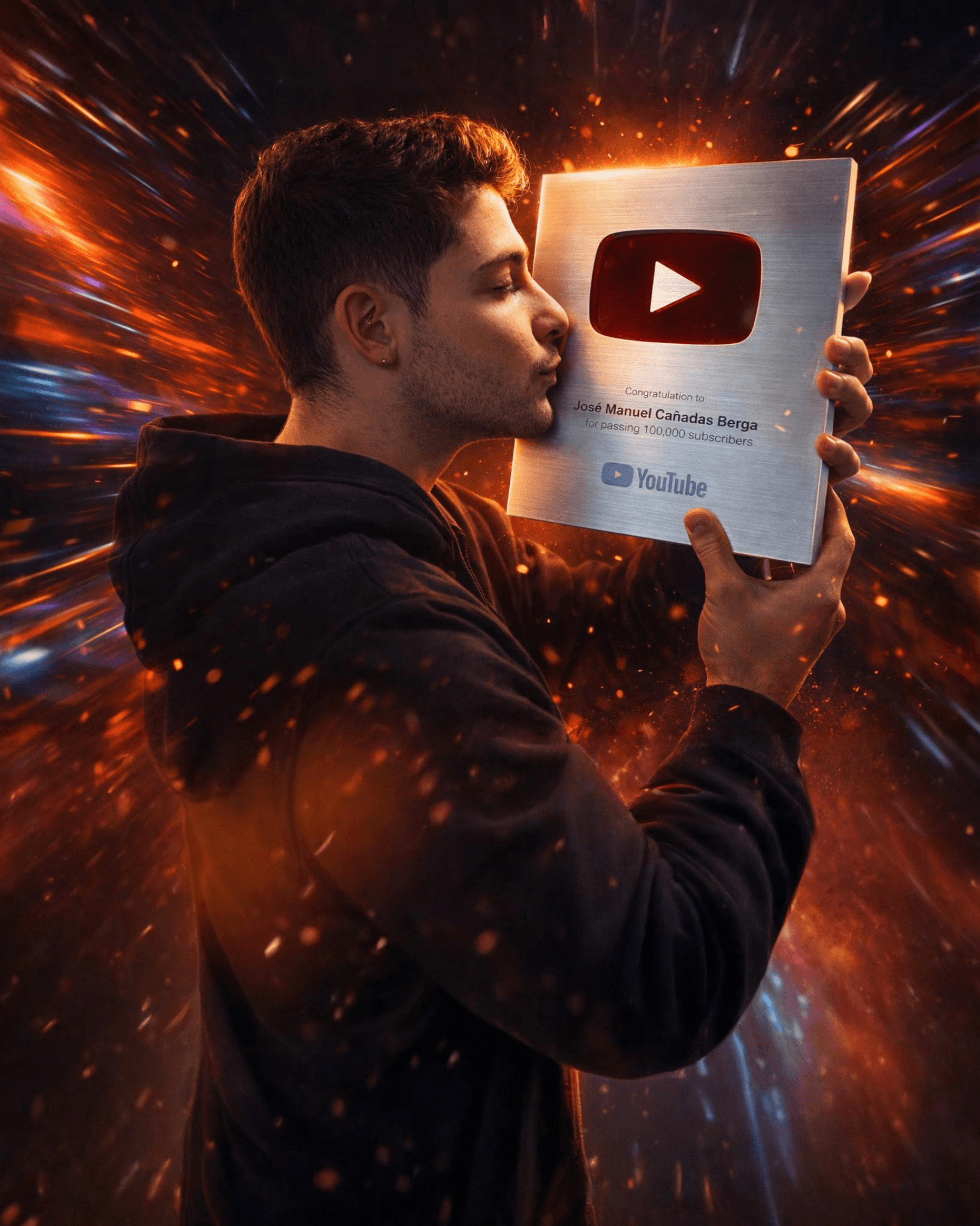 Placa de plata YouTube @josema7_99